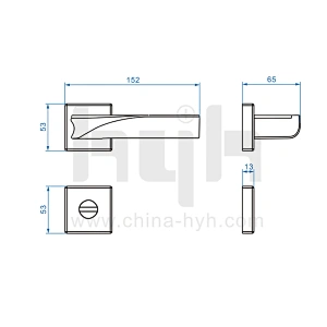 Zinc Alloy  European Passage Lever Lock
